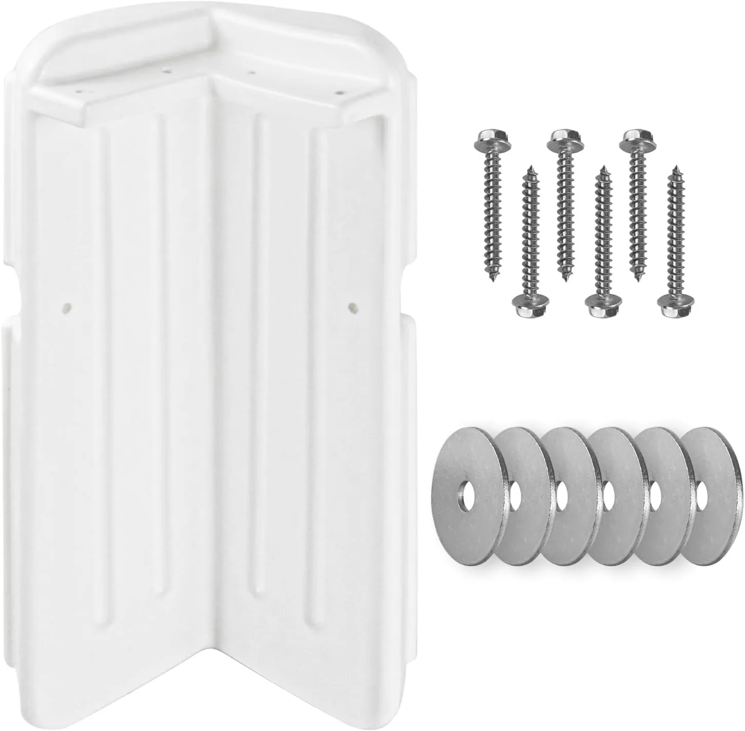 Dock Bumpers Dock Corner Bumper Fender Marine Boat Dock Bumpers for Edge Corner,Inflatable Dock Protection,Soft UV-Resistant Marine-Grade Vinyl,Stainless Steel Mounting Hardware Included,8"x16"