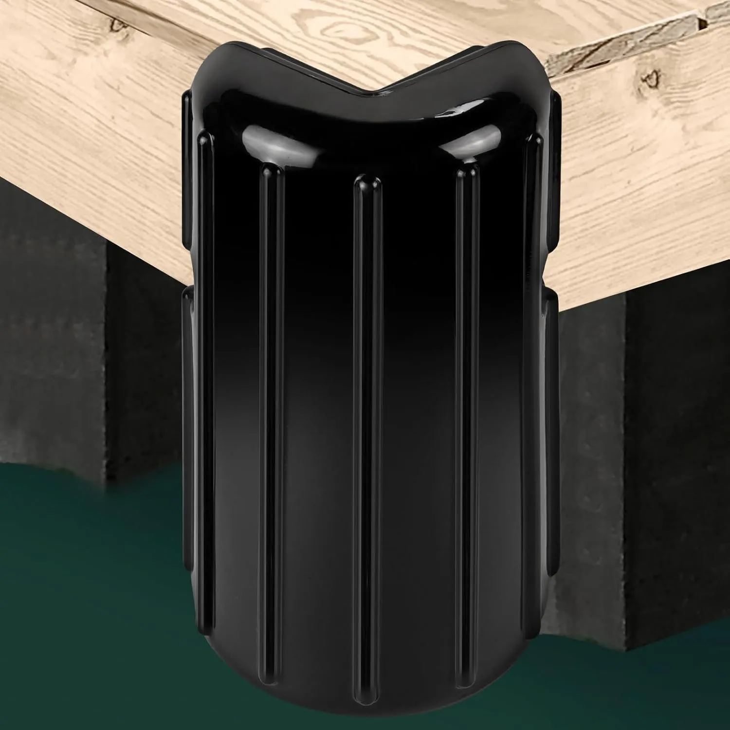 Dock Bumpers Dock Corner Bumper Fender Marine Boat Dock Bumpers for Edge Corner,Inflatable Dock Protection,Soft UV-Resistant Marine-Grade Vinyl,Stainless Steel Mounting Hardware Included,8"x16"