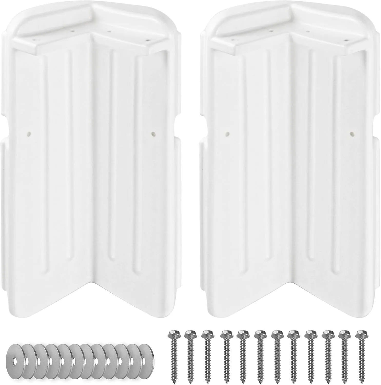 Dock Bumpers Dock Corner Bumper Fender Marine Boat Dock Bumpers for Edge Corner,Inflatable Dock Protection,Soft UV-Resistant Marine-Grade Vinyl,Stainless Steel Mounting Hardware Included,8"x16"