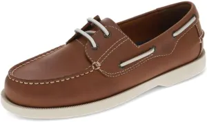 Dockers Mens Castaway Leather Boat Shoe, Brown, 13 M