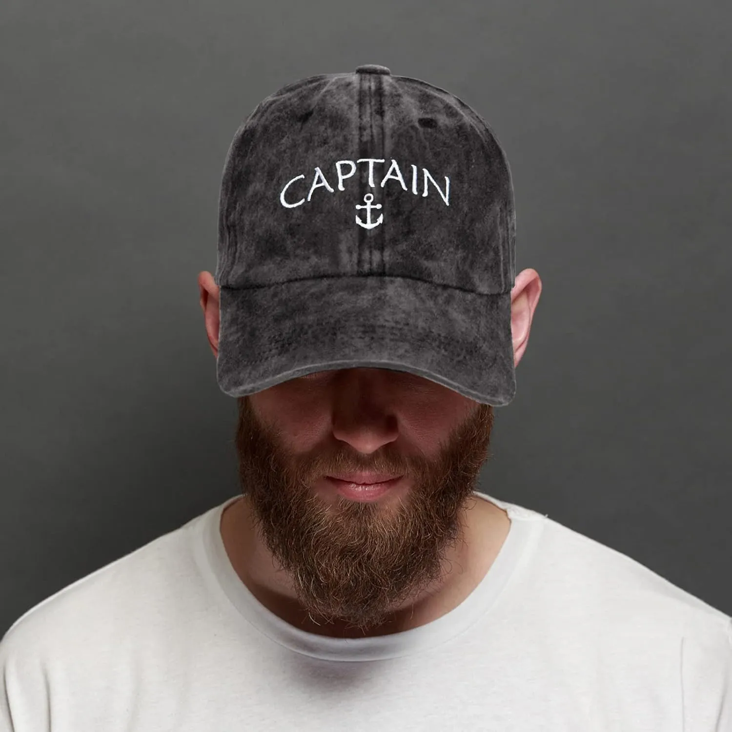 Embroidered Boat Captain Hat & First Mate Hat for Men Women Boating Marine Sailor Trucker Baseball Caps Nautical Gifts