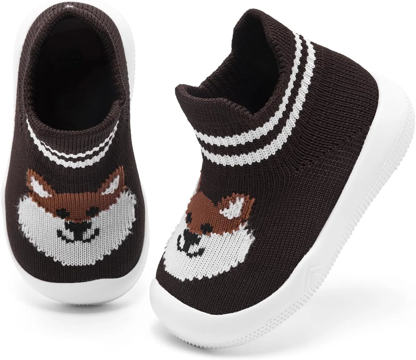 Engtoy Baby Sock Shoes Baby Walking Shoes Infant Non-Slip Breathable Slippers with Soft Rubber Sole Baby Boys Girls Slip On Sneakers