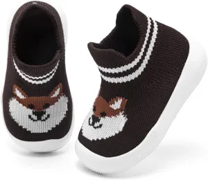 Engtoy Baby Sock Shoes Baby Walking Shoes Infant Non-Slip Breathable Slippers with Soft Rubber Sole Baby Boys Girls Slip On Sneakers