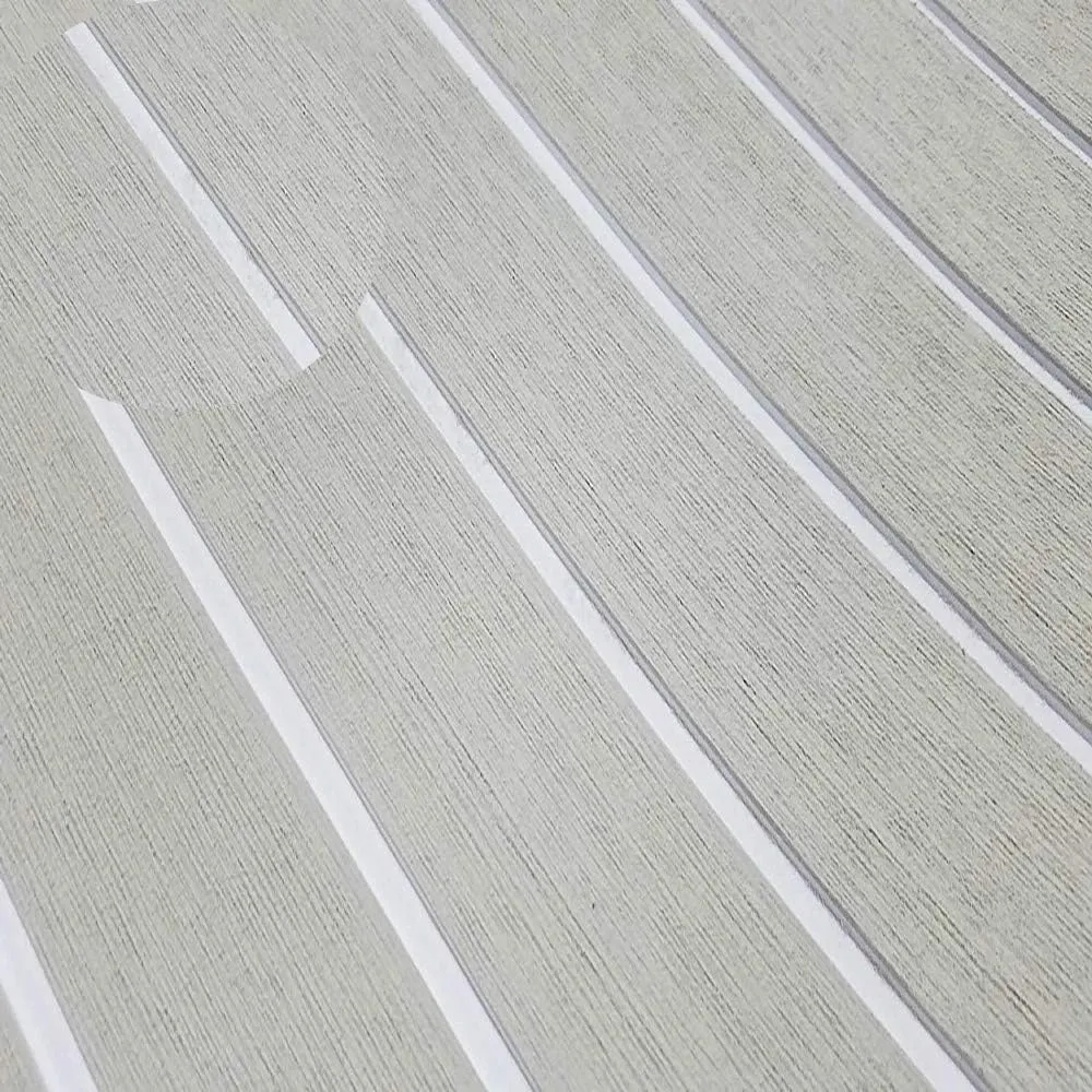 EVA Foam Faux Teak Boat Decking Sheet Carpet Self-Adhesive Non-Skid 94.5"x 46" (30 sqft) / 94.5" x 35.4" (23 sqft) Fits for Sea Deck Marine Yacht RV Boat Flooring Mats/Decking Pad