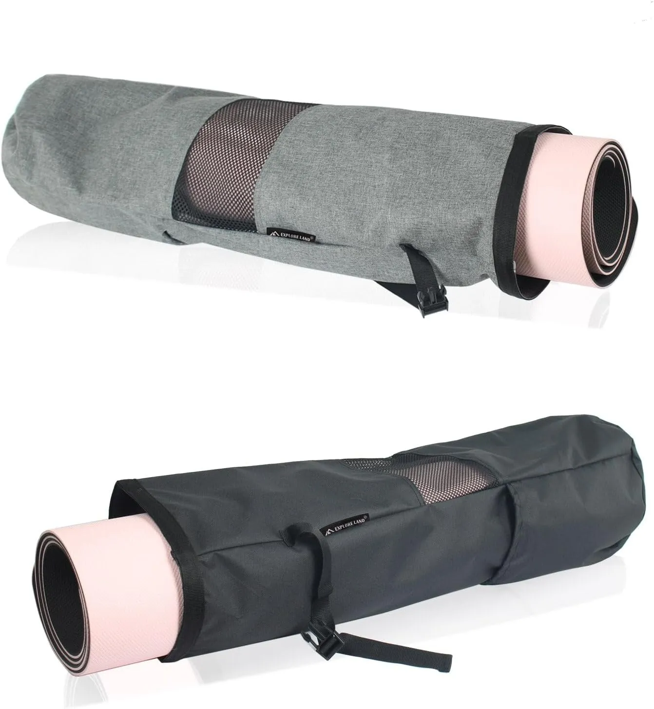 Explore Land Oxford Yoga Mat Storage Bag with Breathable Mesh Window and Large Pockets