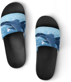 F-15 Eagle Jet Plane Slippers for Women Men Anti-Slip Shower Slides Open Toe Slippers for Home Outdoor Beach