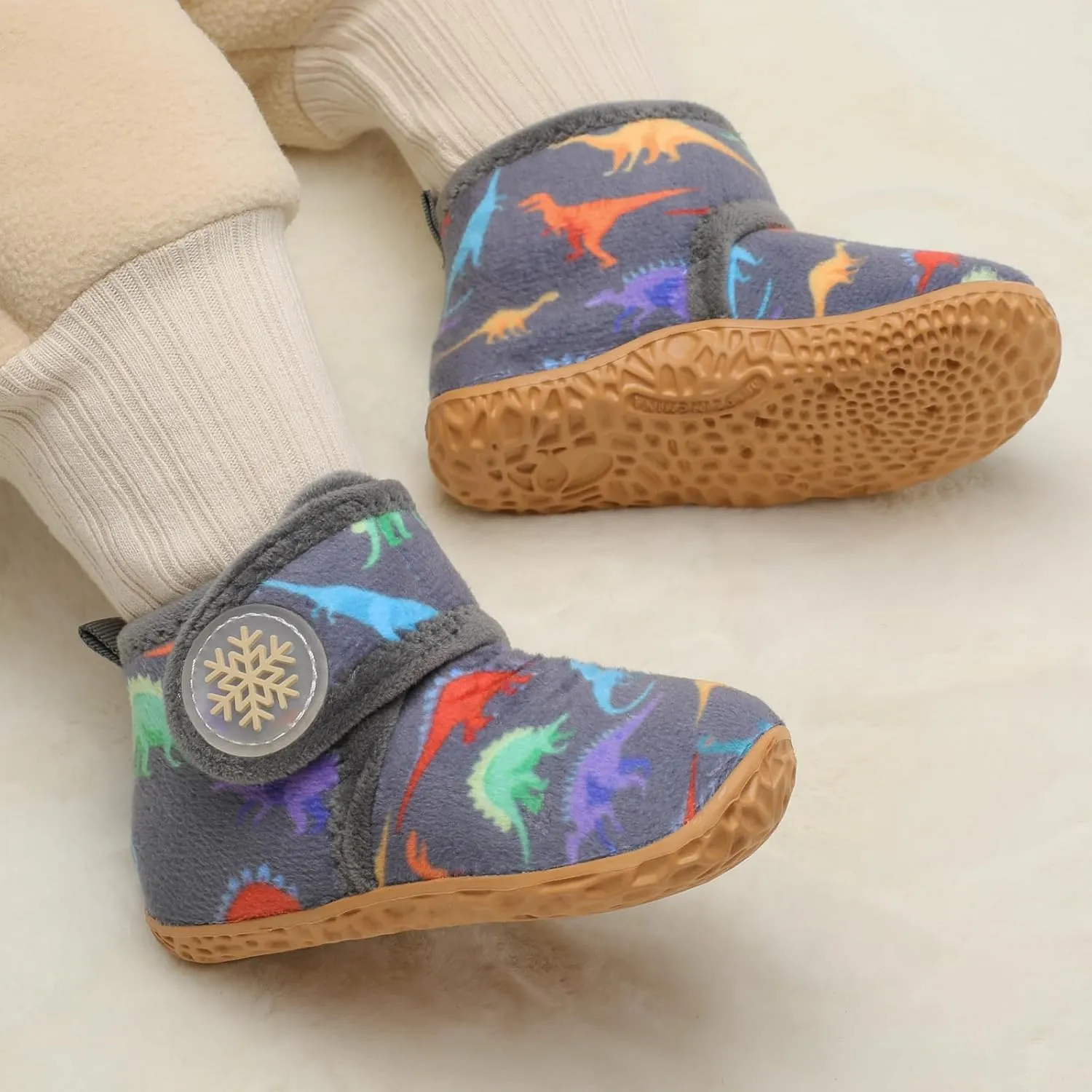 FEETCITY Baby Booties Girls Boys Infant Slippers First Walkers Shoes Warm Socks Newborn Crib Shoes