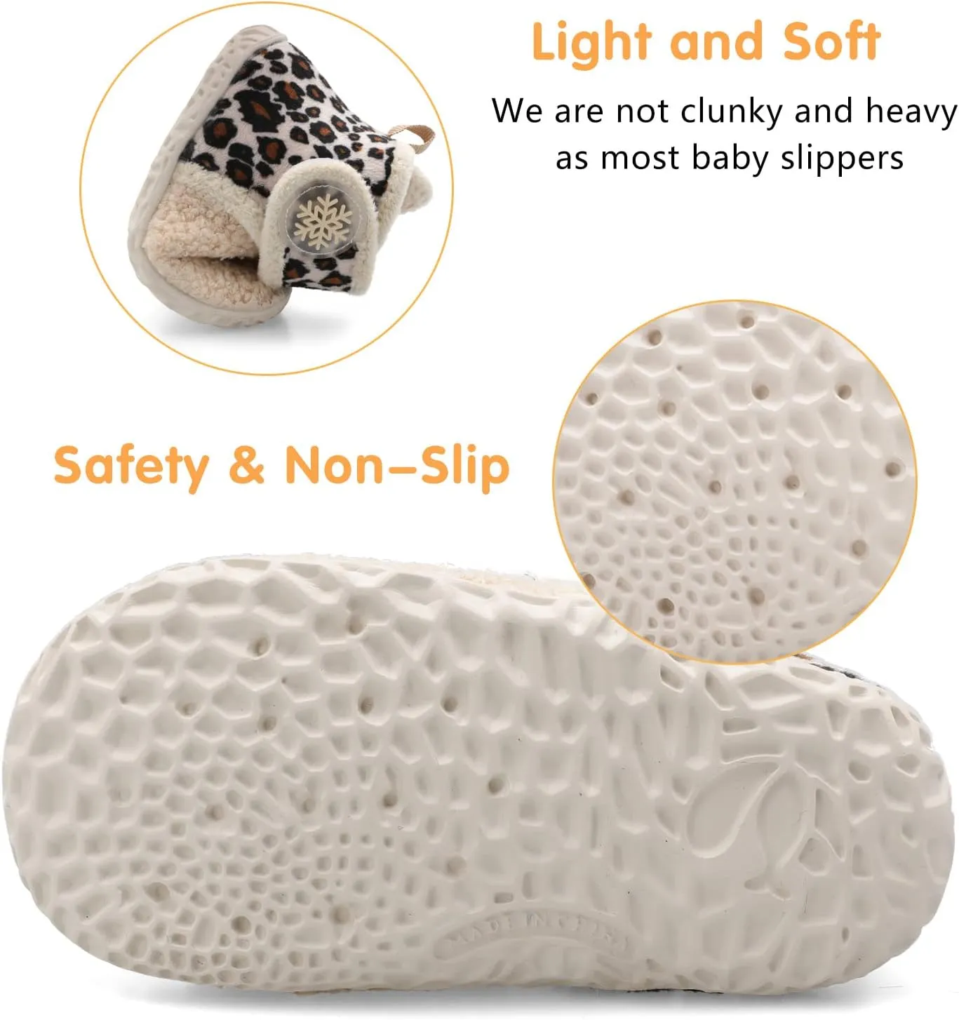 FEETCITY Baby Booties Girls Boys Infant Slippers First Walkers Shoes Warm Socks Newborn Crib Shoes