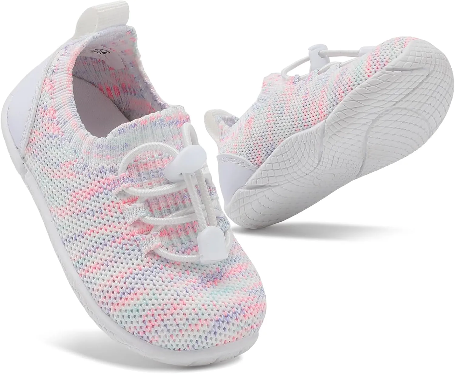 FEETCITY Baby Shoes Boys Girls First Walking Shoes Infant Sneakers Crib Shoes Breathable Lightweight Slip On Shoes