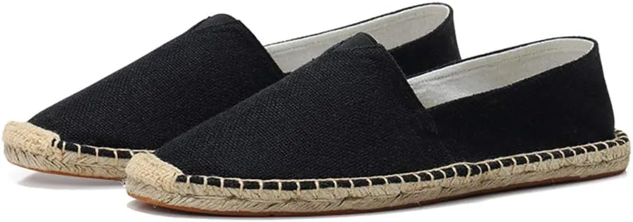 fereshte Mens Alpargata Espadrilles for Women Breathable Slip On Flats Shoes