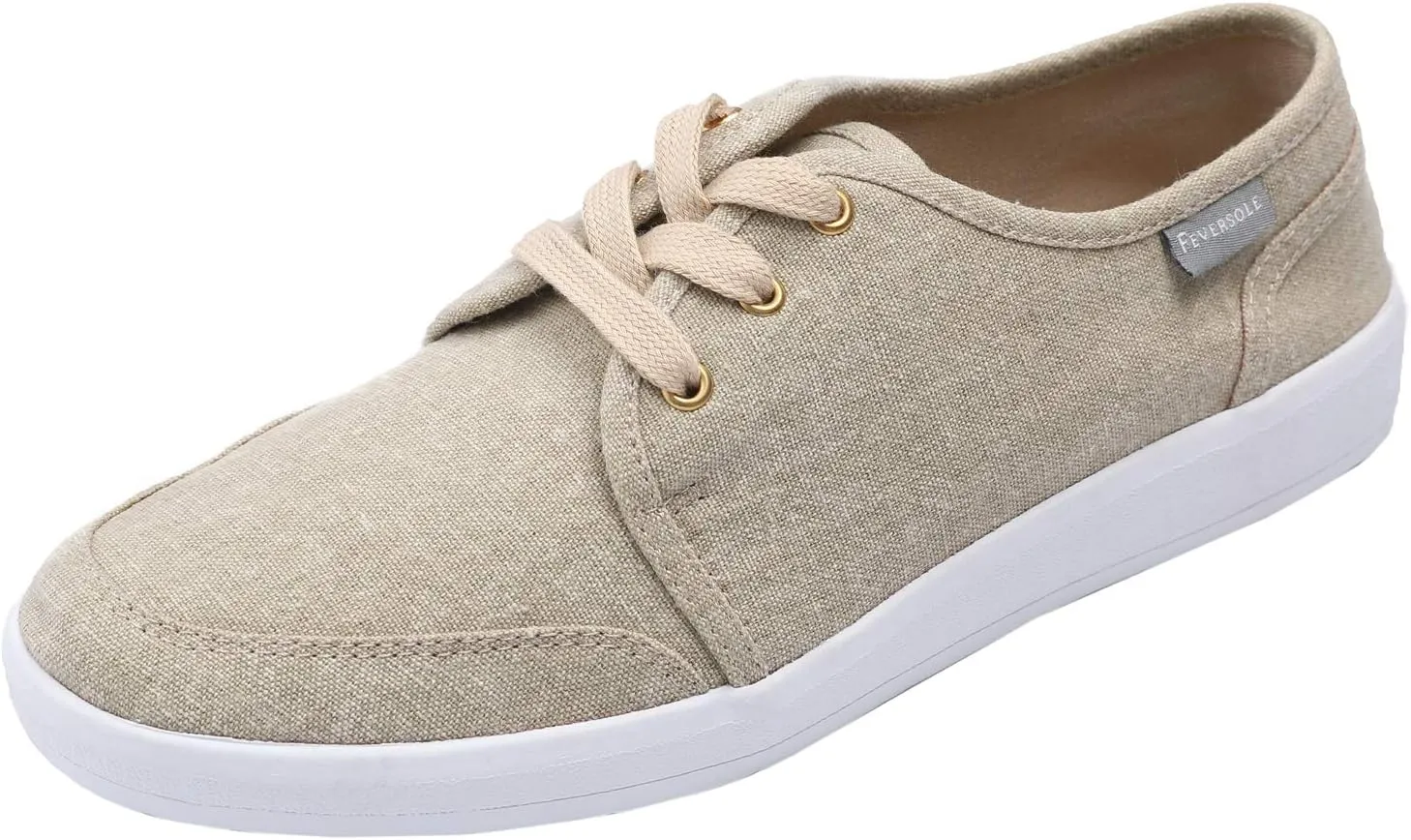 FEVERSOLE Comfort Women's Slip-On Lightweight Walking Shoes Casual Outfits Canvas Breathable Soft Loafers
