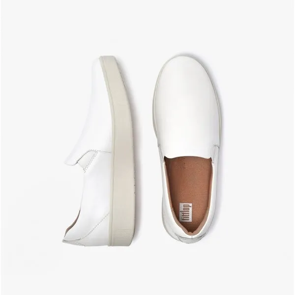FitFlop RALLY SLIP-ON SKATE Womens Slip-On Trainers Urban White