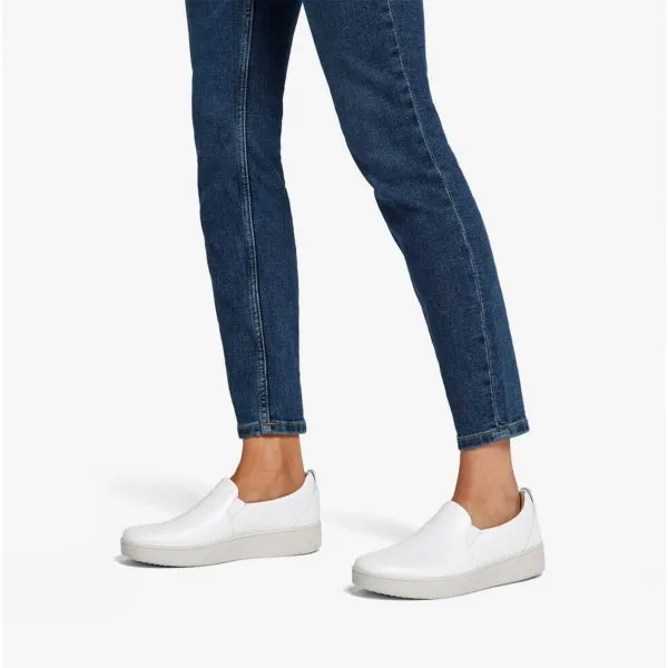 FitFlop RALLY SLIP-ON SKATE Womens Slip-On Trainers Urban White