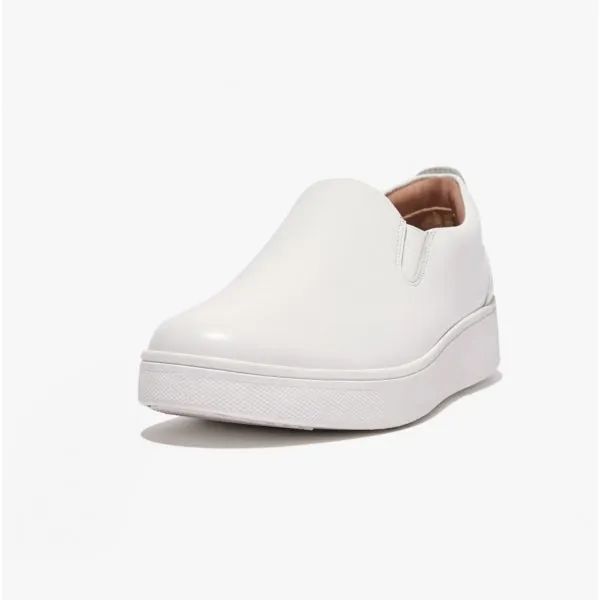 FitFlop RALLY SLIP-ON SKATE Womens Slip-On Trainers Urban White