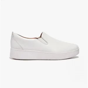 FitFlop RALLY SLIP-ON SKATE Womens Slip-On Trainers Urban White