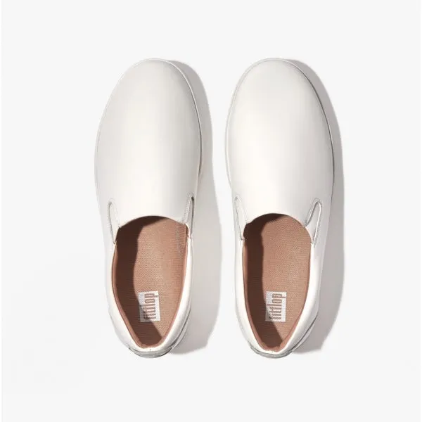 FitFlop RALLY SLIP-ON SKATE Womens Slip-On Trainers Urban White