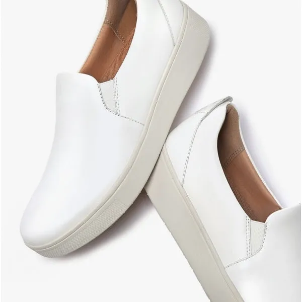 FitFlop RALLY SLIP-ON SKATE Womens Slip-On Trainers Urban White