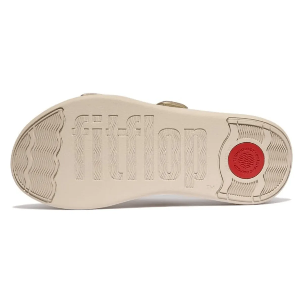 FitFlop Women's F-Mode GO Adjustable Two-Bar Platino