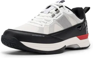 FitVille Wide Tennis Shoes for Men Pickleball Shoes Lightweight Breathable All Court Athletic Shoes with Arch Support & Wide Toe Box
