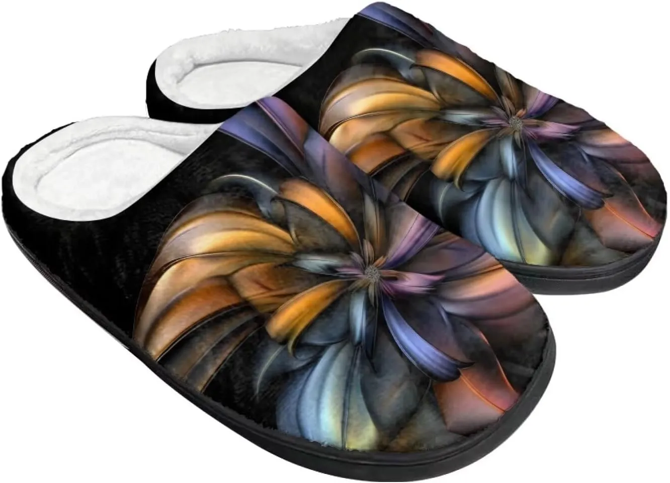Flashideas Slippers for Women Men Soft Fluffy Warm Home Non-Slip Couple Style Casual Slippers