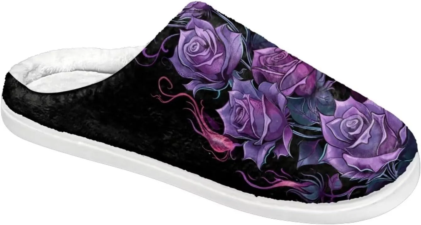 Flashideas Slippers for Women Men Soft Fluffy Warm Home Non-Slip Couple Style Casual Slippers