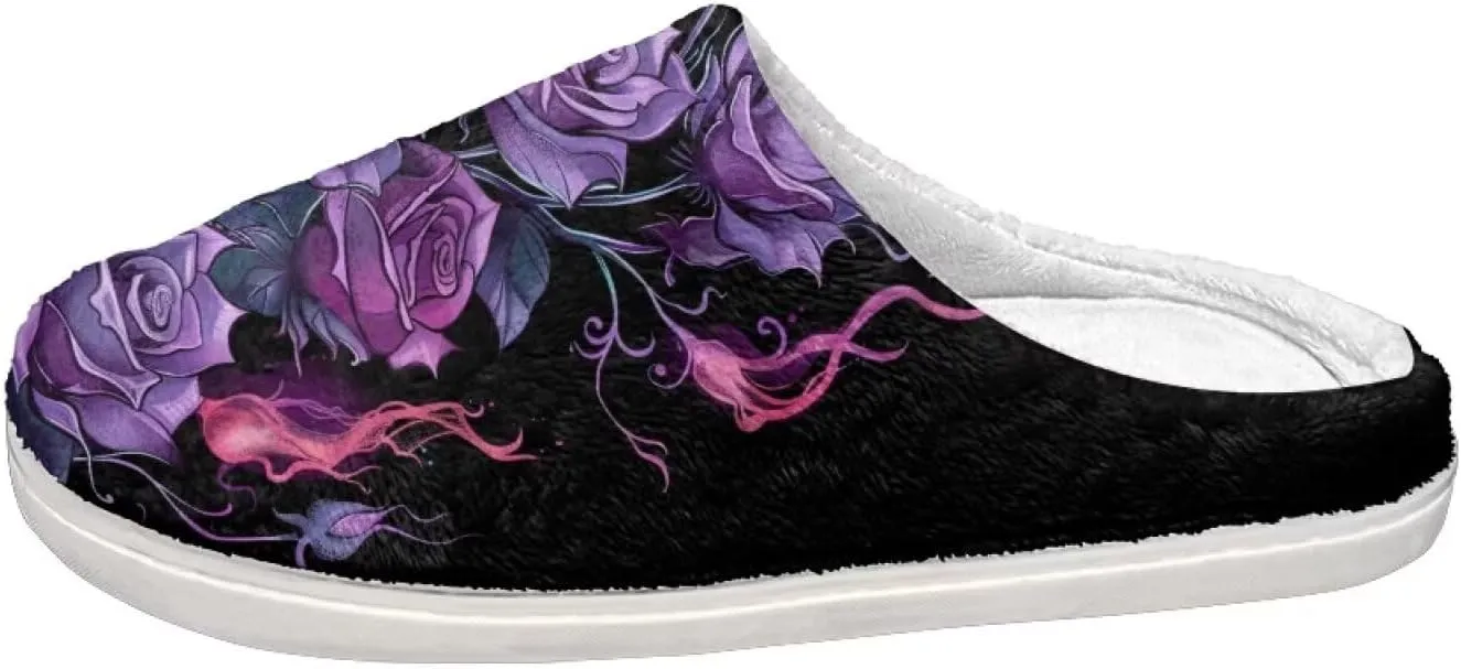 Flashideas Slippers for Women Men Soft Fluffy Warm Home Non-Slip Couple Style Casual Slippers