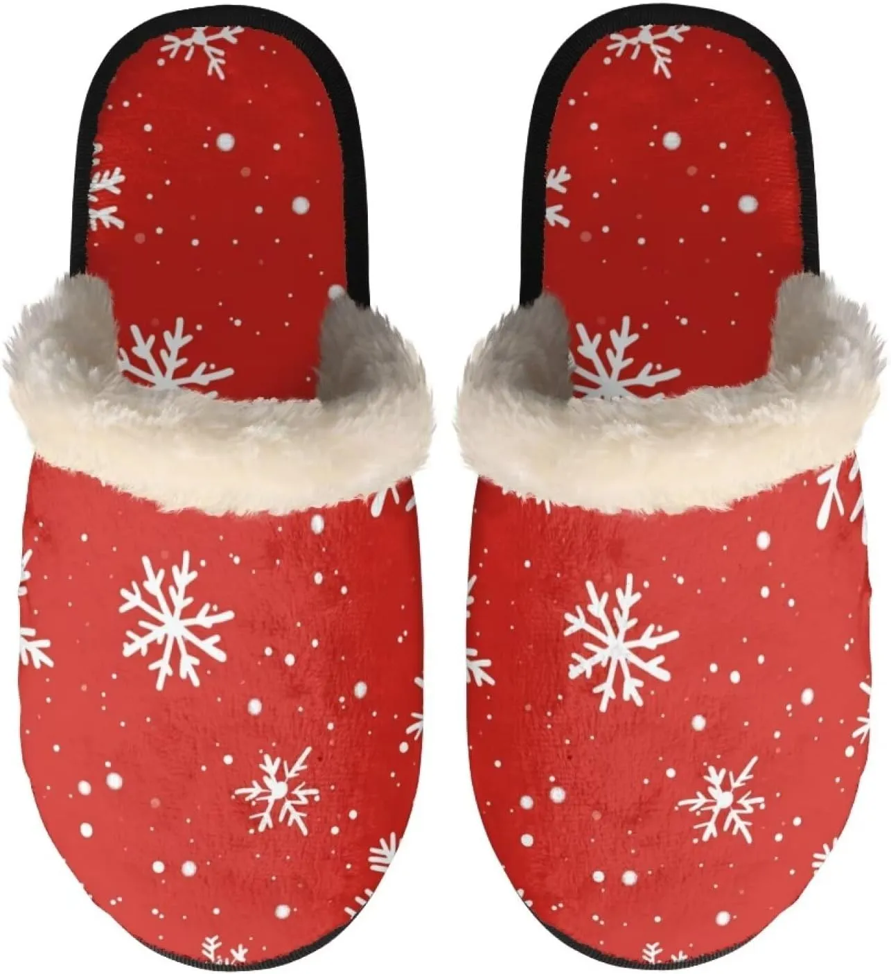 Flashideas Slippers for Women Retro Soft Fuzzy Slippers Couple Casual Fluffy Slippers for Indoor and Outdoor