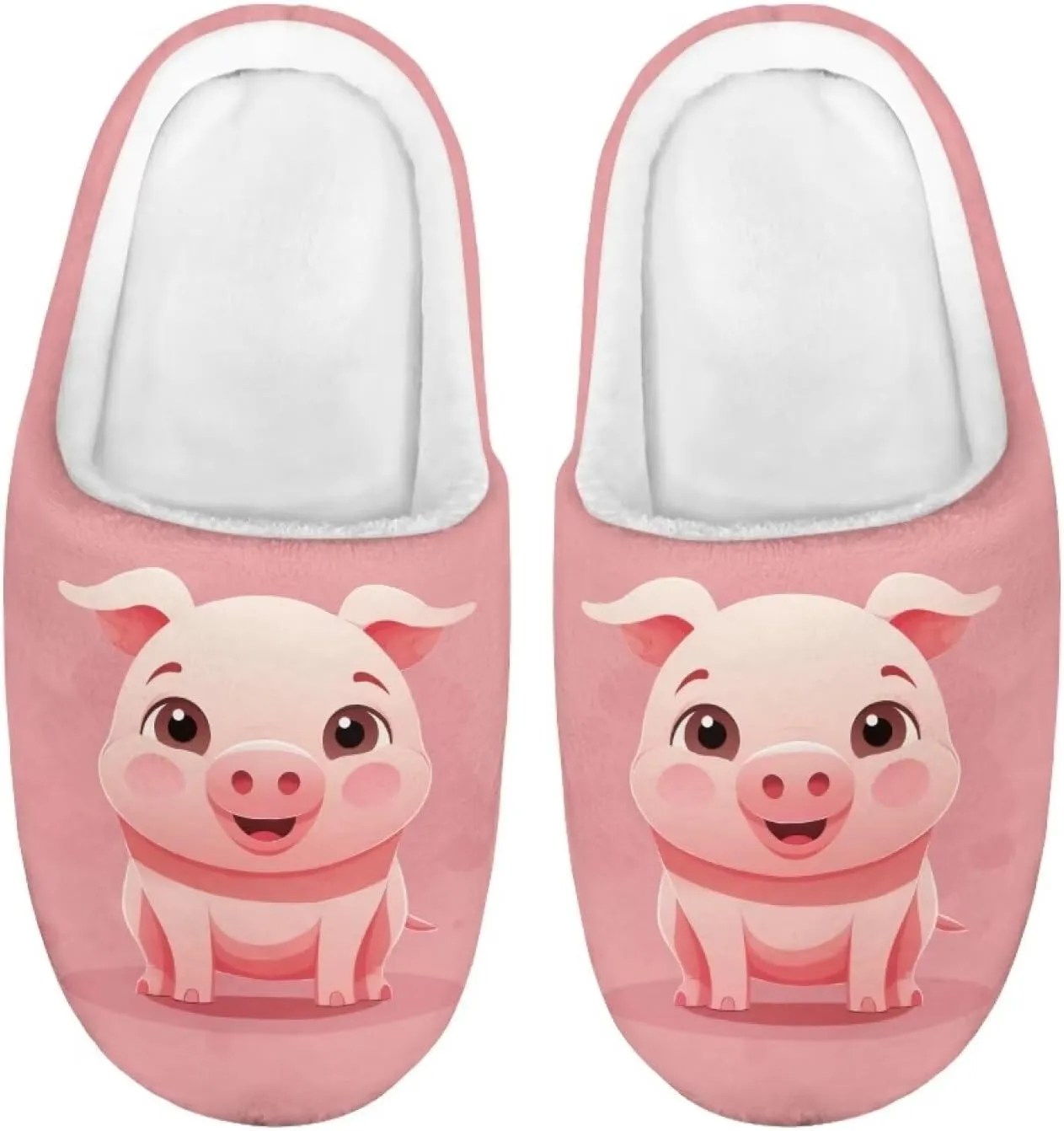 Flashideas Toddler Slippers Kids Fur Lined Warm Slip On Home Slippers Soft Plush Slippers