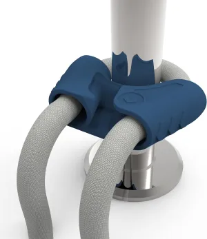 FlexLife - FlexTie (4-Pack) -Innovative Multipurpose Boat Fender Hangers for Attachment to Stanchion, Rail or Lifeline