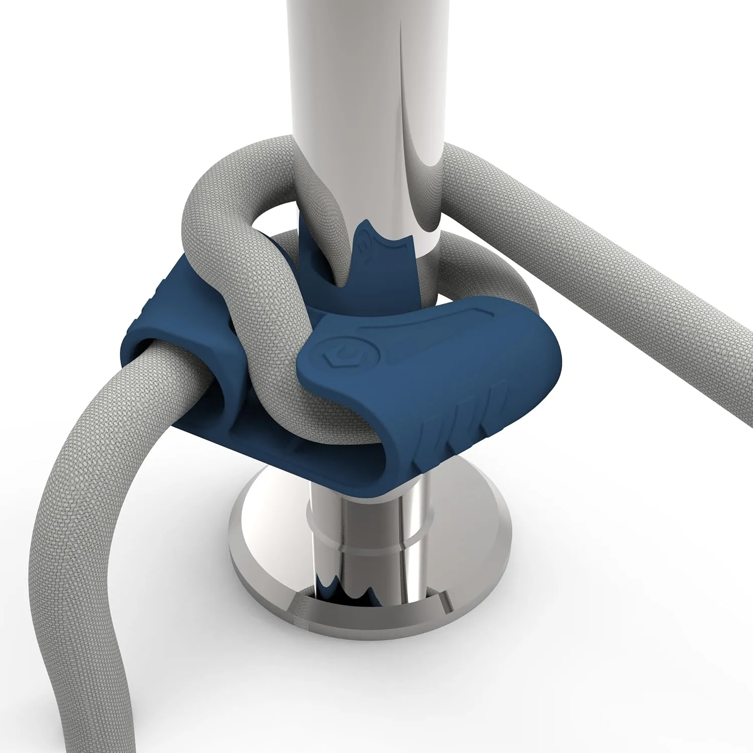 FlexLife - FlexTie (4-Pack) -Innovative Multipurpose Boat Fender Hangers for Attachment to Stanchion, Rail or Lifeline