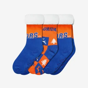 Florida Gators Womens Fan Footy 3 Pack Slipper Socks