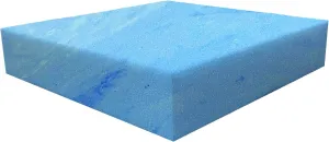 FoamRush 2 x 24" x 27" Gel Only Upholstery Firm Foam Soft Support (Chair Cushion Square Foam for Dinning Chairs, Wheelchair Seat Cushion Replacement)
