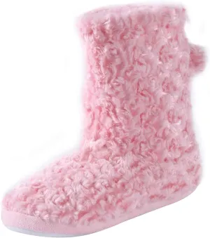 Forfoot Slipper Boots for Women, Cozy Fleece Non Slip Indoor House Shoes