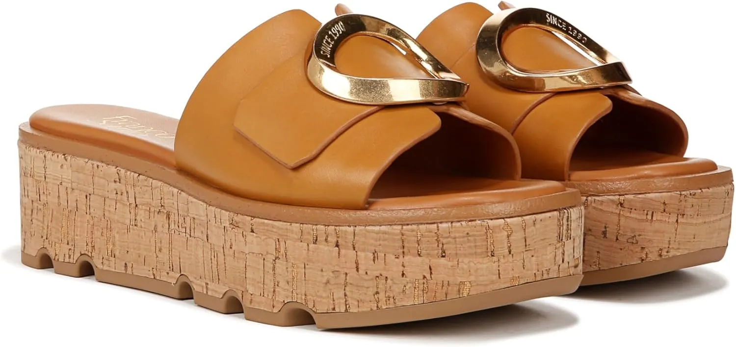 Franco Sarto Women's Hoda Cork Platform Slide Sandals