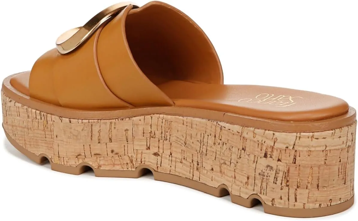 Franco Sarto Women's Hoda Cork Platform Slide Sandals