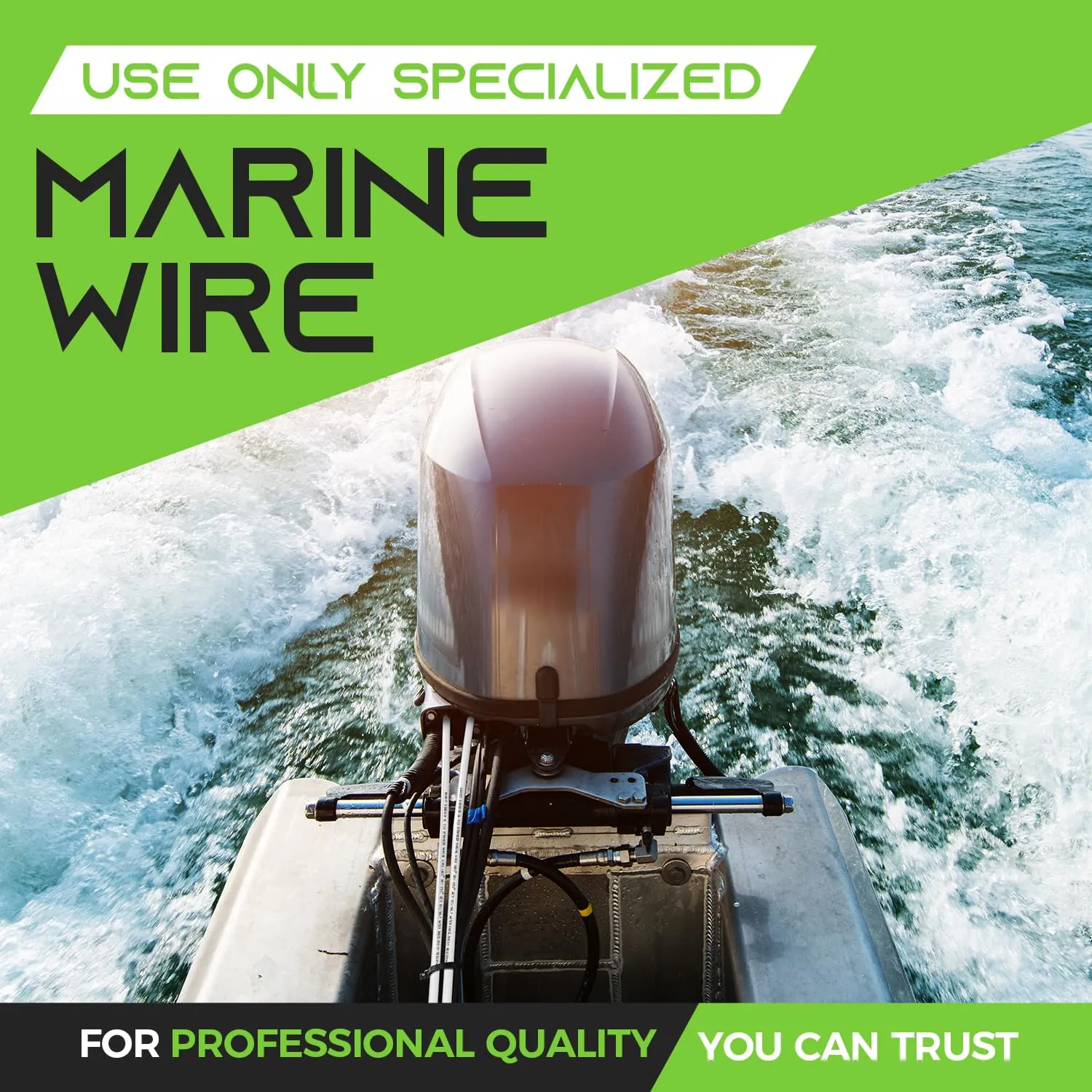GEARit 8 Gauge Marine Electrical Primary Wire, 8 AWG (200ft) Marine Grade Tinned Copper Oxygen Free for Boat, Automotive, RV, Camper, Trailer
