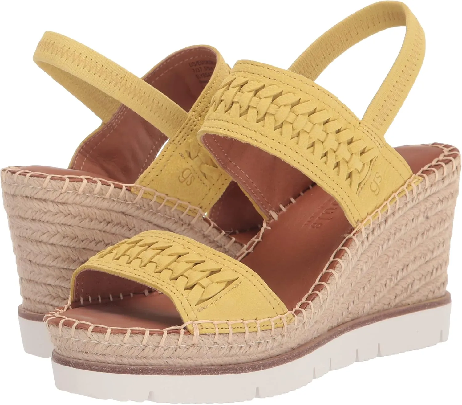 Gentle Souls by Kenneth Cole Women's Elyssa Two-Band Braid Wedge Sandal