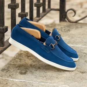 Gentlemen Flex Sport Sole Slip On - Cobalt Blue Suede Calf Leather