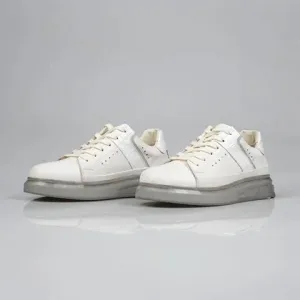 Genuine Leather White Sneaker TG-301 SCB-873