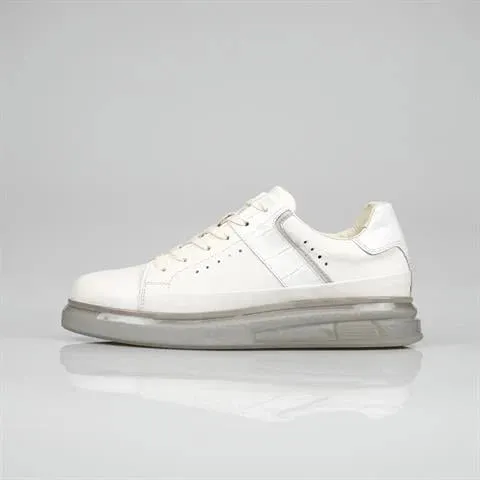 Genuine Leather White Sneaker TG-301 SCB-873