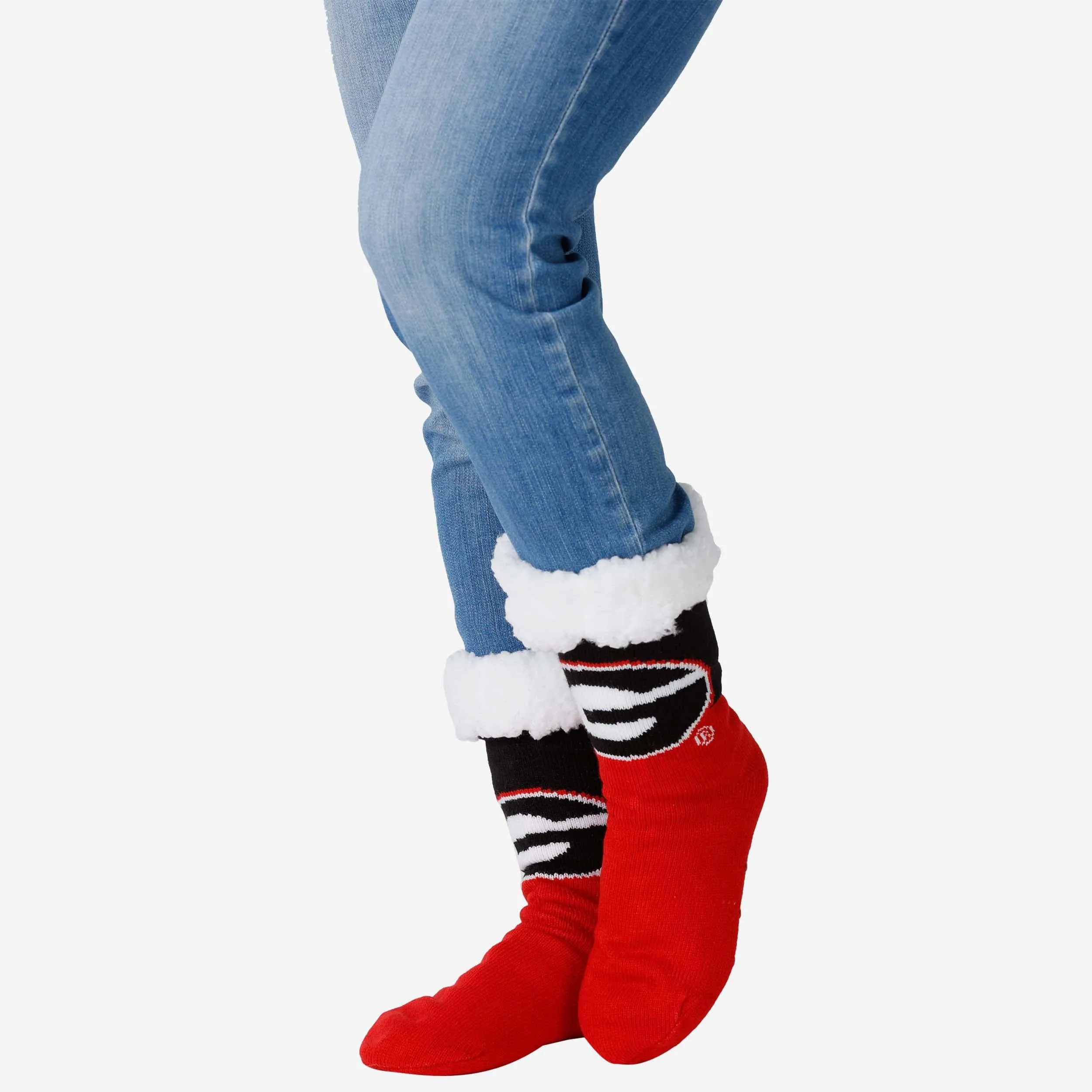 Georgia Bulldogs Womens Fan Footy 3 Pack Slipper Socks
