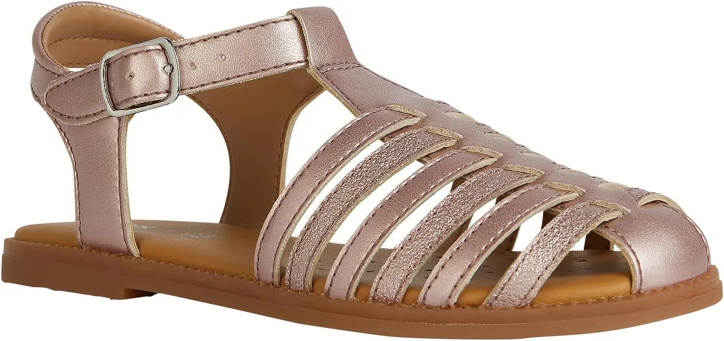 Geox Women's J Karly Girl Sandal, Soft rose, 6 Women
