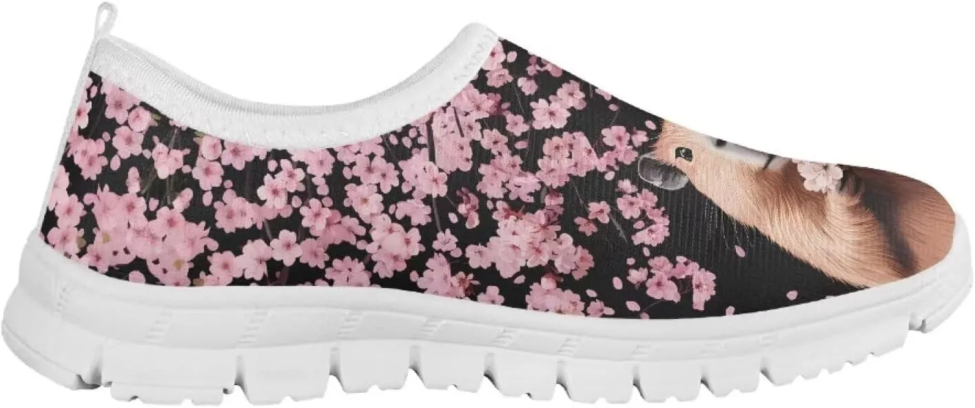 Girls Slip On Shoes Breathable Teen Girl Tennis Shoes for Outdoor Activities