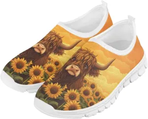 Girls Slip On Shoes Breathable Teen Girl Tennis Shoes for Outdoor Activities
