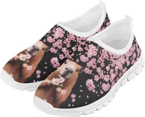 Girls Slip On Shoes Breathable Teen Girl Tennis Shoes for Outdoor Activities