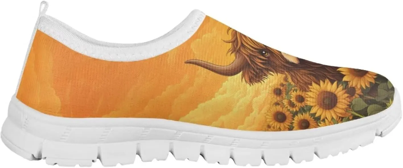 Girls Slip On Shoes Breathable Teen Girl Tennis Shoes for Outdoor Activities