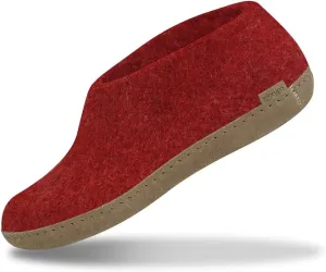 Glerups 100% Gotland Sheep Wool Boot Slipper with leather sole - Unisex