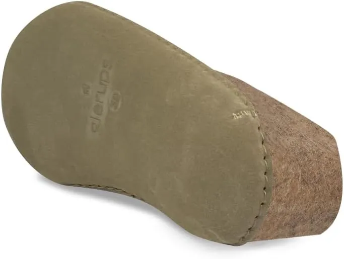 Glerups 100% Gotland Sheep Wool Boot Slipper with leather sole - Unisex