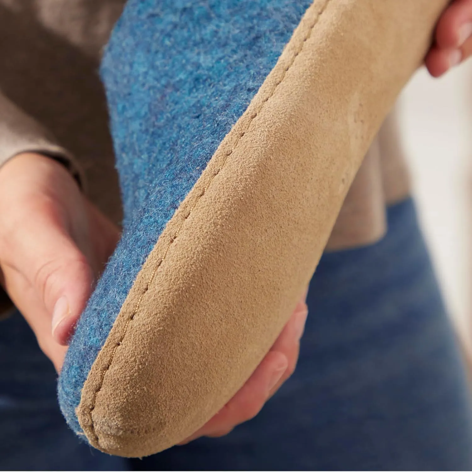 Glerups 100% Gotland Sheep Wool Boot Slipper with leather sole - Unisex