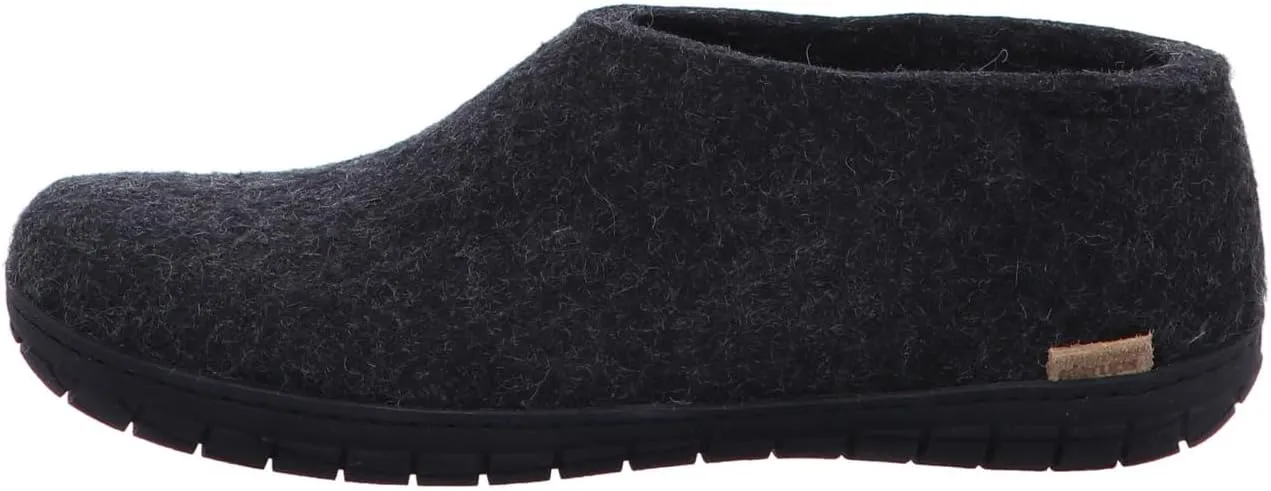 Glerups 100% Gotland Sheep Wool Shoe Slipper with rubber sole - Unisex